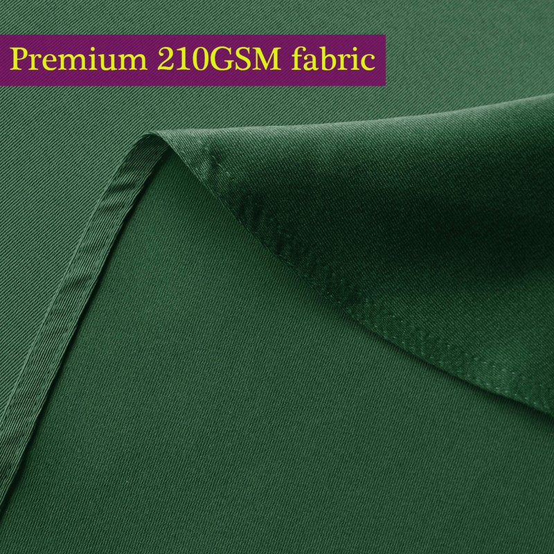 Obstal 210GSM Rectangle Green Table Cloth, Christmas Decorations Waterproof Tablecloth, Table Cover Protector for Holiday Party Use (Blackish Green,60 x 120 Inch) - Image 2